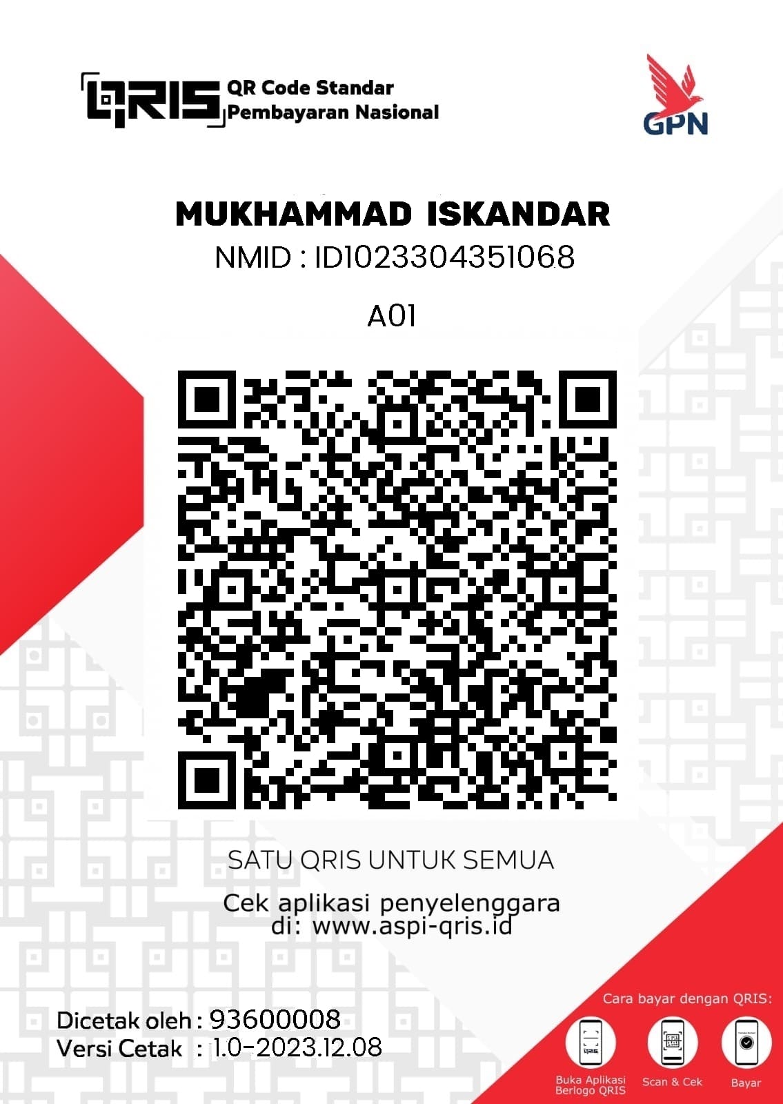 QRIS - Scan untuk transfer